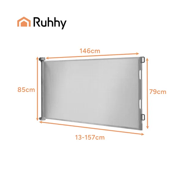 Ruhhy Gray Door Safety Gate