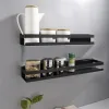 Ruhhy black bathroom shelf