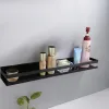 Ruhhy black bathroom shelf