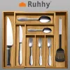 Bamboo drawer insert/organizer for Ruhhy