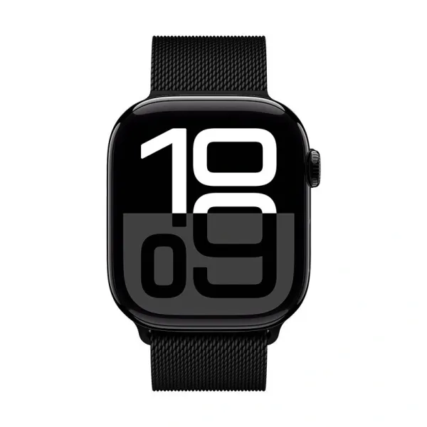 Crong Milano Steel - Stainless Steel Strap for Apple Watch 38/40/41/42 mm (Black)