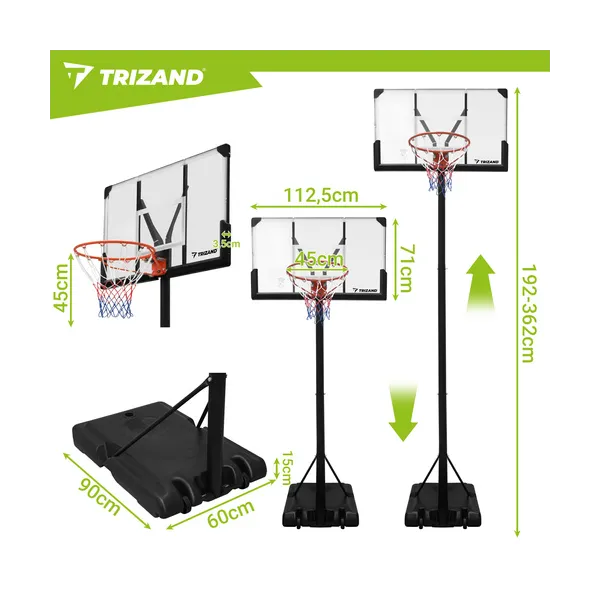 Trizand 305cm Basketball Hoop