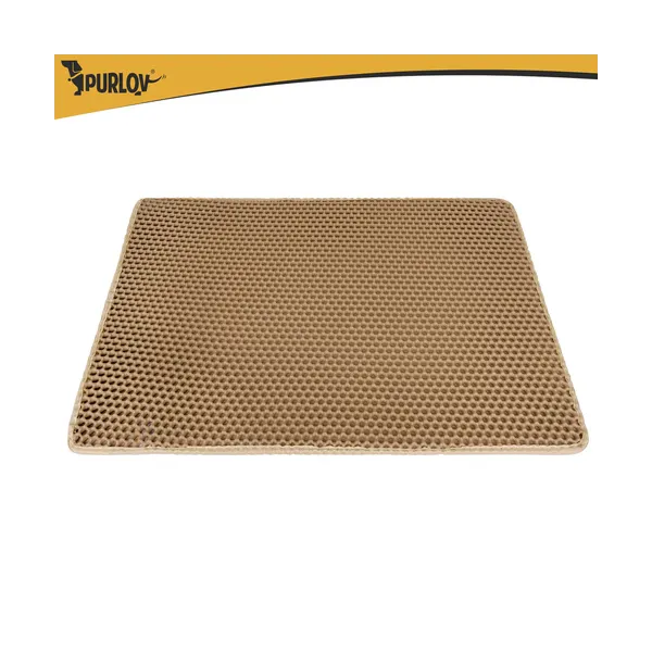 Litter box mat 75x55cm - beige Purlov