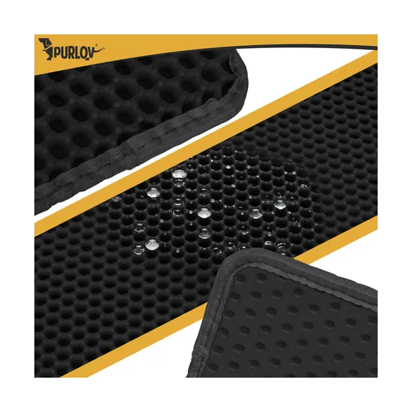 Litter box mat 75x55cm - black Purlov
