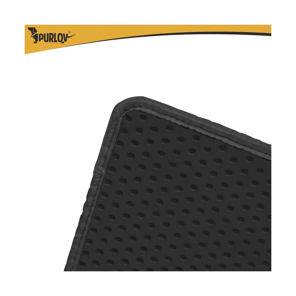 Litter box mat 75x55cm - black Purlov