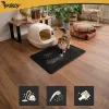 Litter box mat 75x55cm - black Purlov