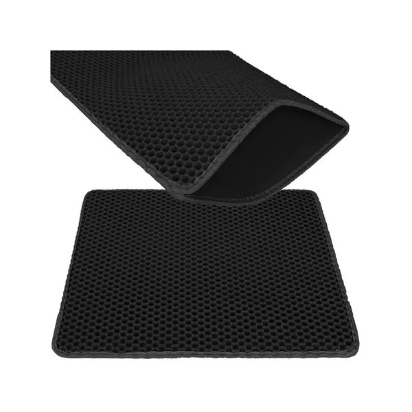 Litter box mat 60x45cm - black Purlov