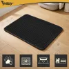 Litter box mat 60x45cm - black Purlov