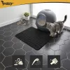 Litter box mat 60x45cm - black Purlov