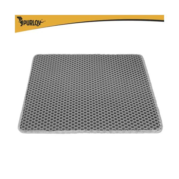 Litter box mat 60x45cm - gray Purlov