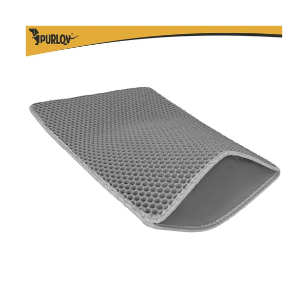 Litter box mat 60x45cm - gray Purlov