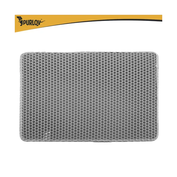 Litter box mat 60x45cm - gray Purlov