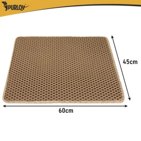 Litter box mat 60x45cm - beige Purlov