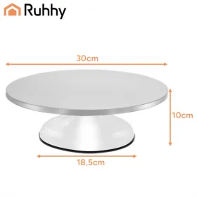Ruhhy metal rotating platter
