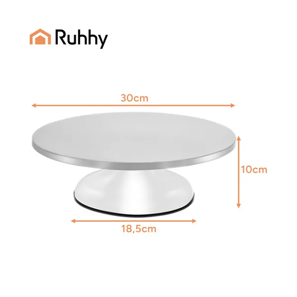 Ruhhy metal rotating platter