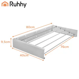 Ruhhy 80cm wall-mounted clothes dryer