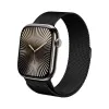 Crong Milano Steel - Stainless Steel Strap for Apple Watch 38/40/41/42 mm (Black)