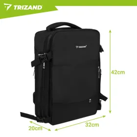 Trizand must matkaseljakott 42x32x40cm