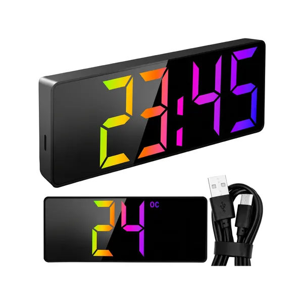Alarm clock - Izoxis colorful LED clock