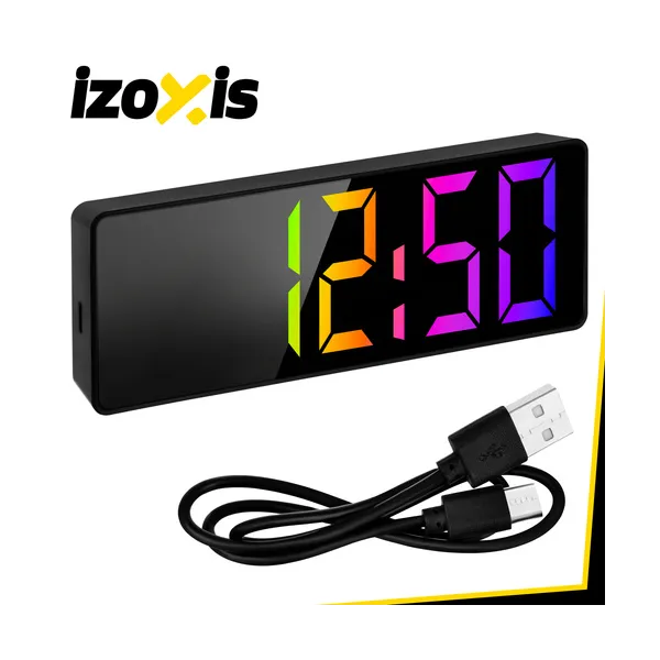 Alarm clock - Izoxis colorful LED clock
