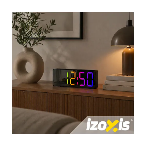 Alarm clock - Izoxis colorful LED clock