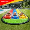 Water slide with Kruzze fountain