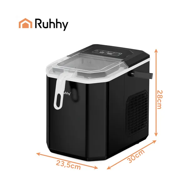 Ice cube maker 1.2l black Ruhhy