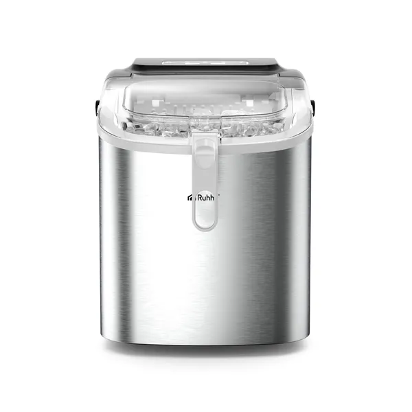Ice cube maker 1.2l silver + Ruhhy scoop
