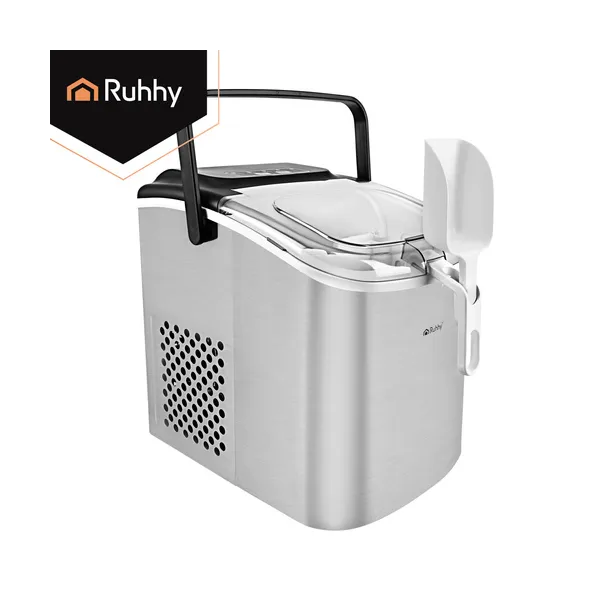 Ice cube maker 1.2l silver + Ruhhy scoop