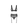 Lace Underwear Set Obsessive Emperita Black S/M