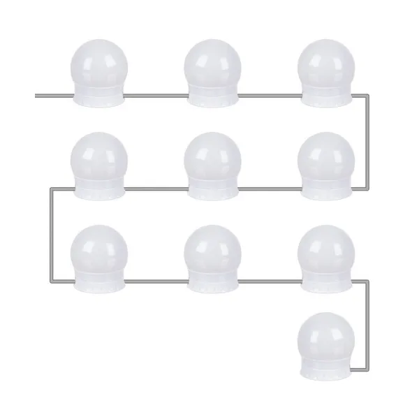 LED mirror/dressing table lights - 10 pcs.