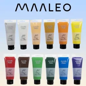 Acrylic paints 12pcs 100ml Maaleo 20424