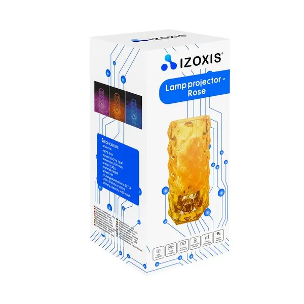 Lamp with projector - rose Izoxis 22518