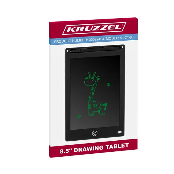 KRUZZEL 22454 8.5" black drawing tablet