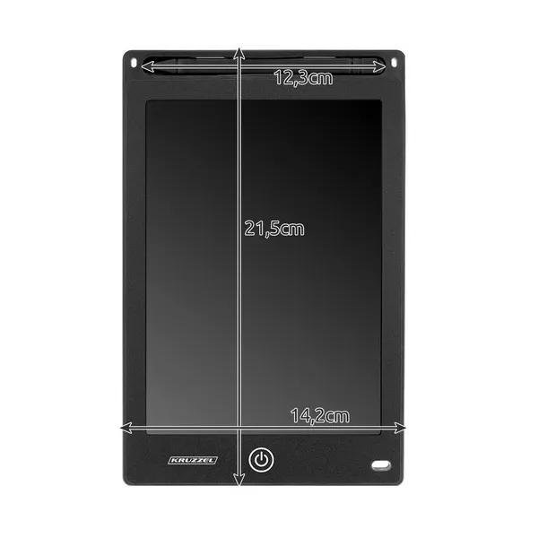KRUZZEL 22454 8.5" black drawing tablet