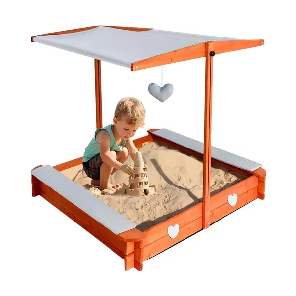 Folding sandbox with roof 24215