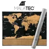 World map scratch card with flags 23443