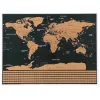 World map scratch card with flags 23443