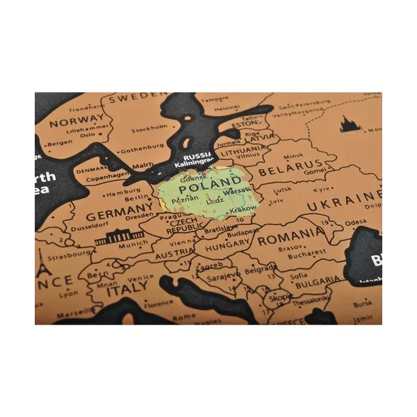 World map scratch card with flags 23443