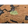 World map scratch card with flags 23443