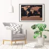World map scratch card with flags 23443