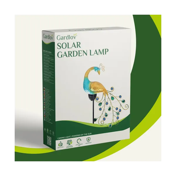 Gardlov 25281 peacock solar lamp