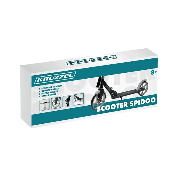 Самокат Spidoo серый Kruzzel 25629