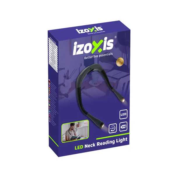 Izoxis 25675 LED kaklo skaitymo lempa