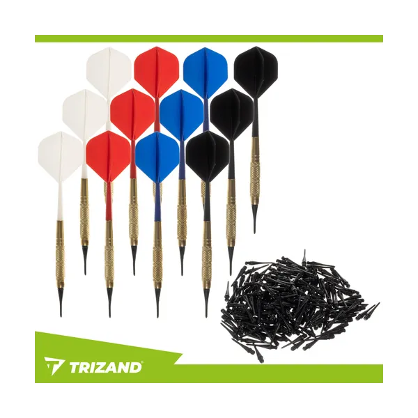Darts set 12 pcs + tips Trizand 26100