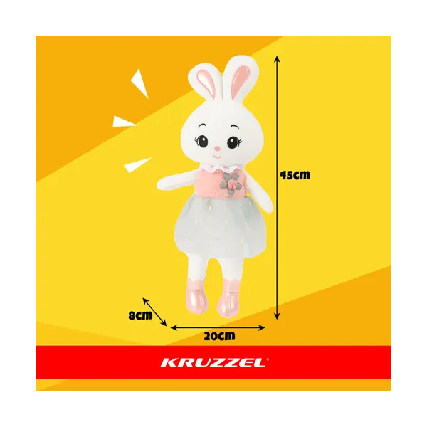 Pliušinis zuikutis 45 cm Kruzzel 26761