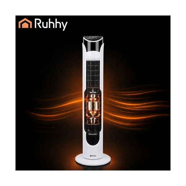 90cm white column fan + Ruhhy remote control
