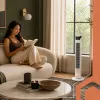 90cm white column fan + Ruhhy remote control