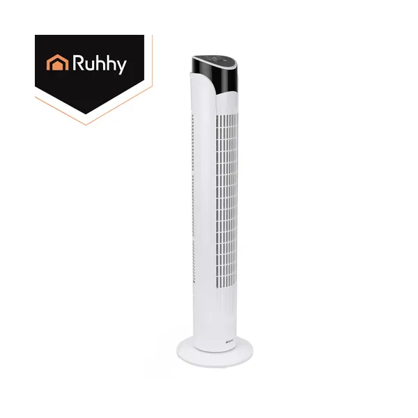 90cm white column fan + Ruhhy remote control