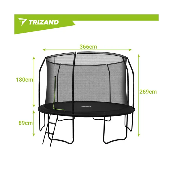 Trampoline 366cm HQ Trizand